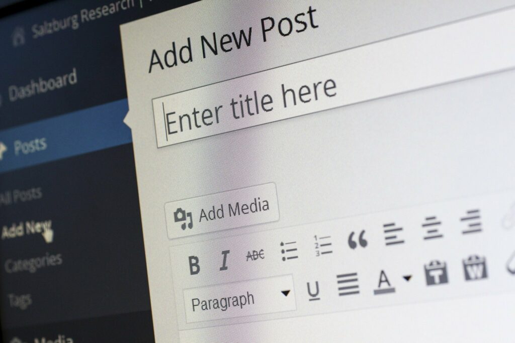 WordPress add new post